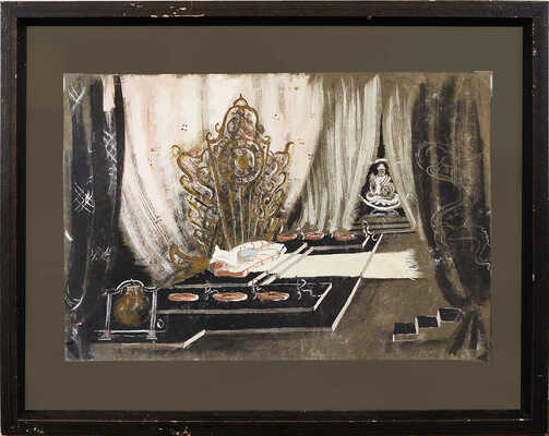 Неизвестный художник. Эскиз декорации